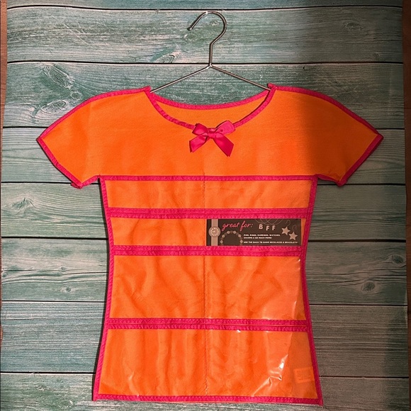Orange and Pink Hanging Organizer - Picture 1 of 4